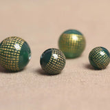 4A Natural Green Agate Heart Sutra Buddha Quartz Crystal DIY Beads