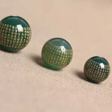 4A Natural Green Agate Heart Sutra Buddha Quartz Crystal DIY Beads