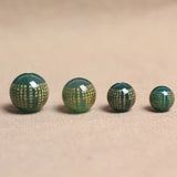 4A Natural Green Agate Heart Sutra Buddha Quartz Crystal DIY Beads