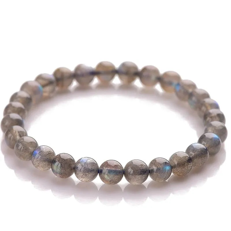 Natural Grey Moonstone Crystal Bracelet