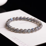 Natural Grey Moonstone Crystal Bracelet
