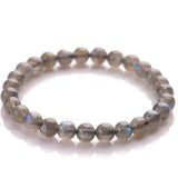 Natural Grey Moonstone Crystal Bracelet