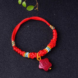4A Natural Hand Knitting Braid Bracelet Crystal