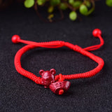 4A Natural Hand Knitting Braid Bracelet Crystal