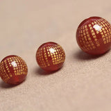 4A Red Agate Heart Sutra Buddha Crystal Bead DIY Jewelry Making