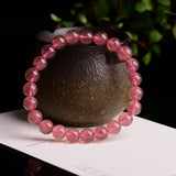 4A Natural Strawberry Quartz Crystal Bracelets