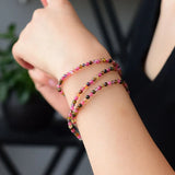 4A Tourmaline Crystal 3.5mm Bracelets Natural Stone Jewelry