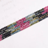 4A Natural Tourmaline Loose Bead Stone Crystal DIY