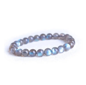 4A Grey Moonlight Stone Bracelet Cat Eye Crystal Jewelry