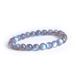 4A Grey Moonlight Stone Bracelet Cat Eye Crystal Jewelry
