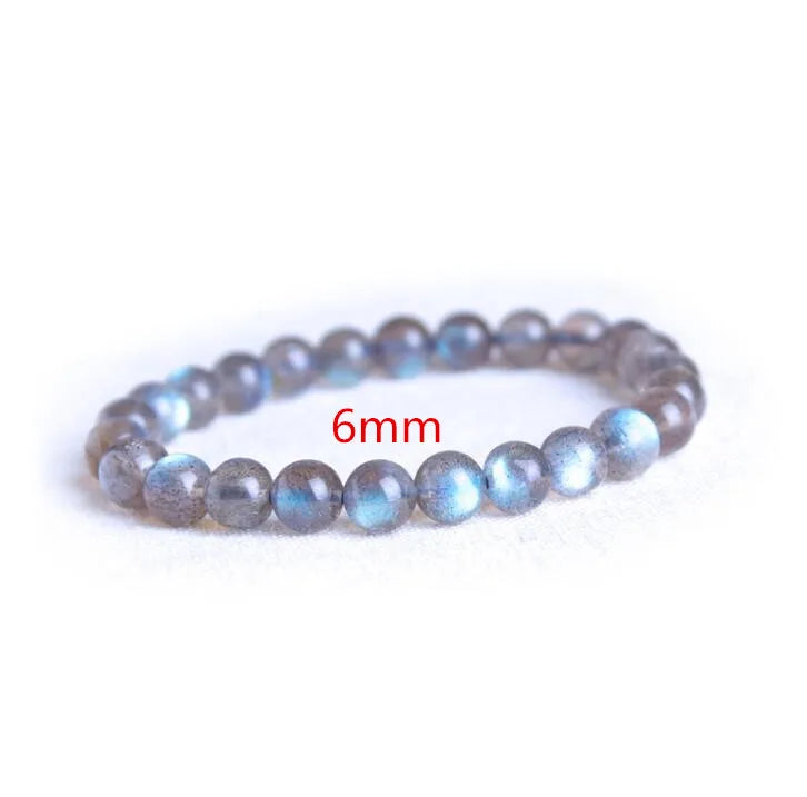 4A Grey Moonlight Stone Bracelet Cat Eye Crystal Jewelry