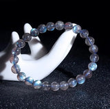 4A Grey Moonlight Stone Bracelet Cat Eye Crystal Jewelry