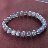 4A Grey Moonlight Stone Bracelet Cat Eye Crystal Jewelry