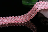 Pink Madagascar Rose Quartz Round Beads 6/8/10mm for Jewelry Making