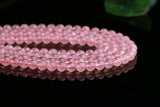Pink Madagascar Rose Quartz Round Beads 6/8/10mm for Jewelry Making