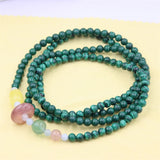 4Circle Malachite Amber Aquamarine Bracelet For Women