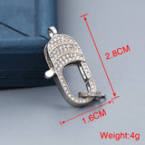 CZ Lobster Clasps Hooks, DIY Bracelet Necklace Jewelry