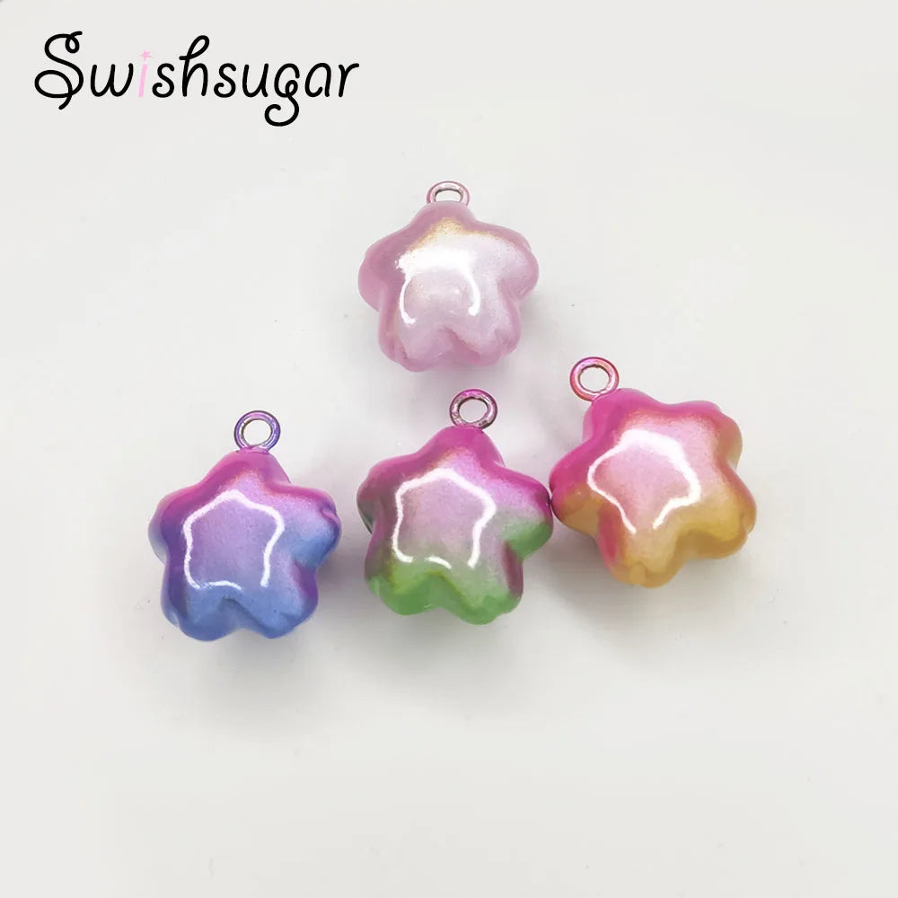 Sakura Jingle Bells Necklace Pendant - Colorful Good Luck Charms