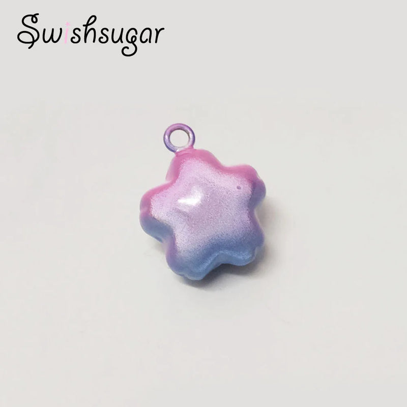 Sakura Jingle Bells Necklace Pendant - Colorful Good Luck Charms