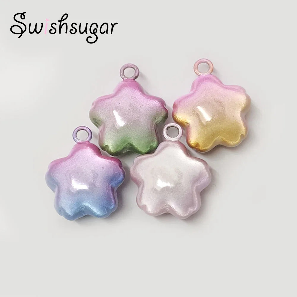 Sakura Jingle Bells Necklace Pendant - Colorful Good Luck Charms