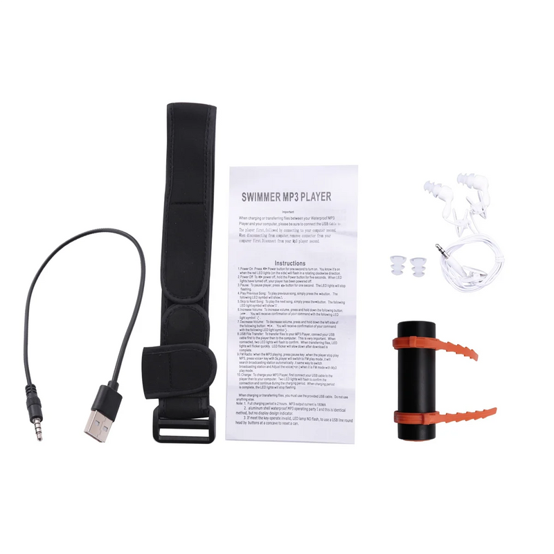 4GB Waterproof USB MP3 Player for Swimming Diving Surfing