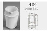4KG High Temp Quartz Silica Crucible for Silver Jewelry Tools