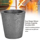 4Kg Silicon Carbide Graphite Crucible for Metal Melting