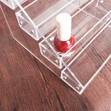 4Layers High Acrylic Clear Nail Polish Storage Rack Makeup Cosmetic Organizer