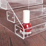 4Layers High Acrylic Clear Nail Polish Storage Rack Makeup Cosmetic Organizer