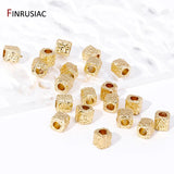 4MM Square Cube Beads Metal Spacer Beads for DIY Jewelry Making
