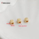 4MM Square Cube Beads Metal Spacer Beads for DIY Jewelry Making