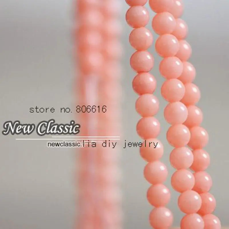 500Pcs Pink Natural Coral Loose Bead Strands for Jewelry Charms