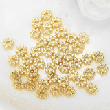 Barrel Spacer Beads 14K Plated Brass DIY Jewelry Accessories