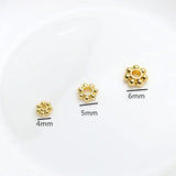 Barrel Spacer Beads 14K Plated Brass DIY Jewelry Accessories