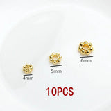 Barrel Spacer Beads 14K Plated Brass DIY Jewelry Accessories