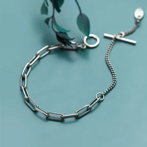 925 Sterling Silver Cuban Link Bracelet Hip Hop Punk GTLS815