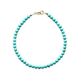 4MM Natural Turquoise Beads Bracelet - Easter Buddhism DIY Beaded Souvenir Pray