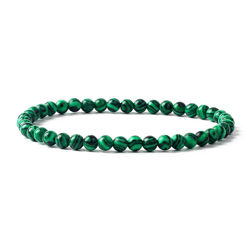 Green Natural Stone Crystal Bracelet Healing Reiki Yoga Jewelry