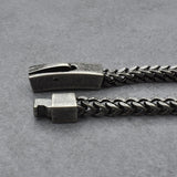 4MM Chain Men's Bracelet Antique Stainless Steel Boys Bracelets