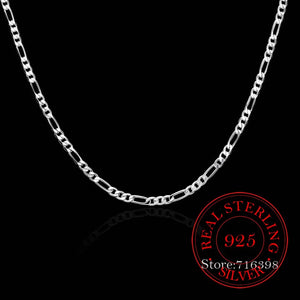 925 Silver Chain Necklace Unisex Party Wedding Gift