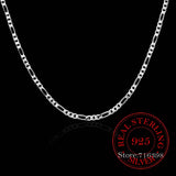 925 Silver Chain Necklace Unisex Party Wedding Gift