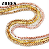 4MM Hematite Tower Spacers Loose Beads for DIY Jewelry Making