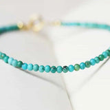 4MM Kallaite Beads Bracelet Cuff Men Souvenir