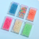 4MM Fluorescent Frosted Rice Beads Mixed Color DIY Jewelry Bracelet Material