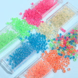 4MM Fluorescent Frosted Rice Beads Mixed Color DIY Jewelry Bracelet Material