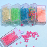 4MM Fluorescent Frosted Rice Beads Mixed Color DIY Jewelry Bracelet Material
