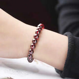 4MM Garnet Beads Cuff Lucky Bracelet All Saints Easter Meditation