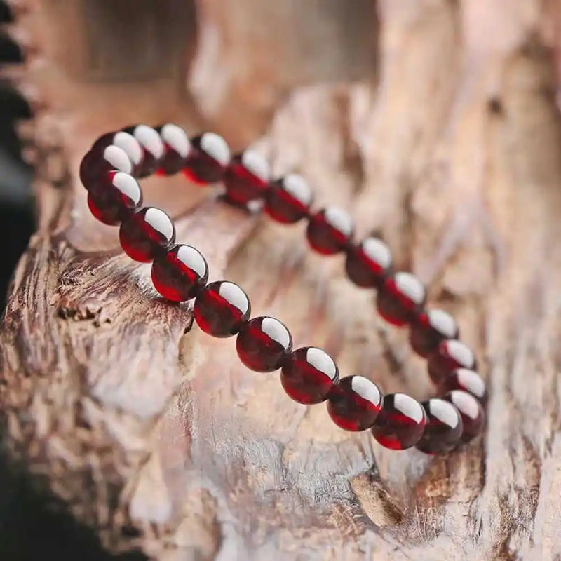 4MM Garnet Beads Cuff Lucky Bracelet All Saints Easter Meditation