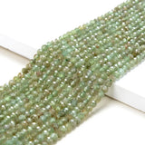 4MM Green Apatite Gemstone AA Micro Faceted Round Beads