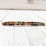 Turquoise Tiger Eyes Stone Beads Bracelet